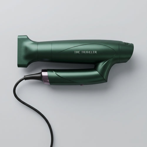 The Traveler — Foldable Professional 2000W Travel Hair Dryer (Forest Green, First Edition)