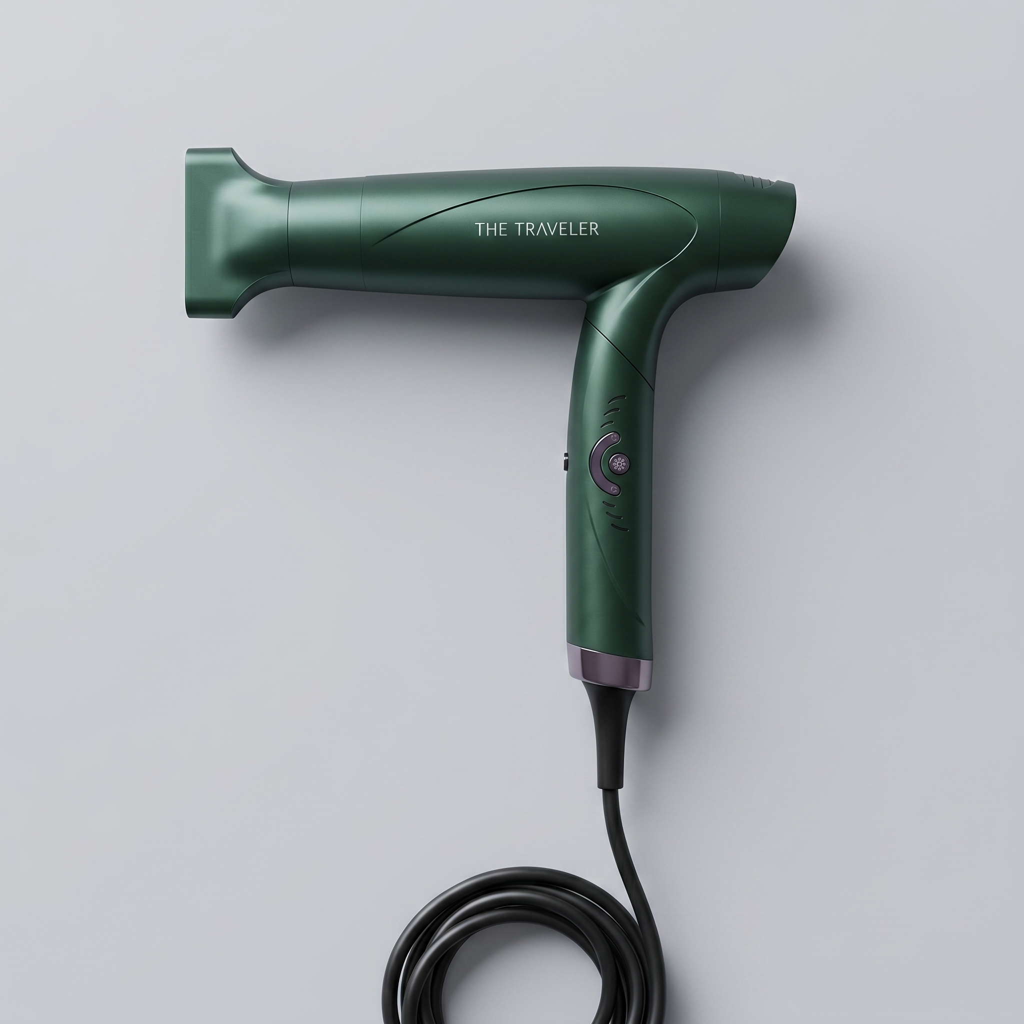 The Traveler — Foldable Professional 2000W Travel Hair Dryer (Forest Green, First Edition)